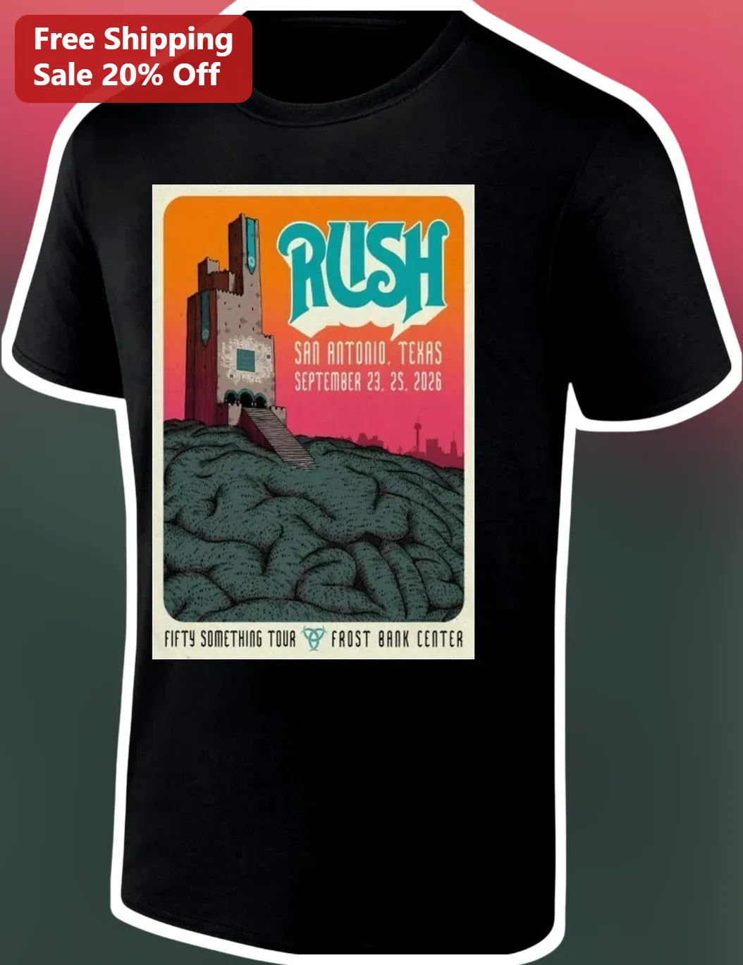 Rush Fifty Something Tour Graphic Tee Classic Rock Band Merch Gift for Fans