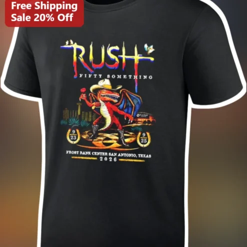 Rush Fifty Something Tour Tee Vintage Concert Merch Classic Rock Fan Gift