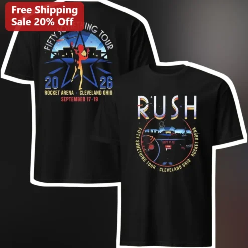 Rush Fifty Something Tour Tee Vintage Concert Merch Gift for Classic Rock Fans