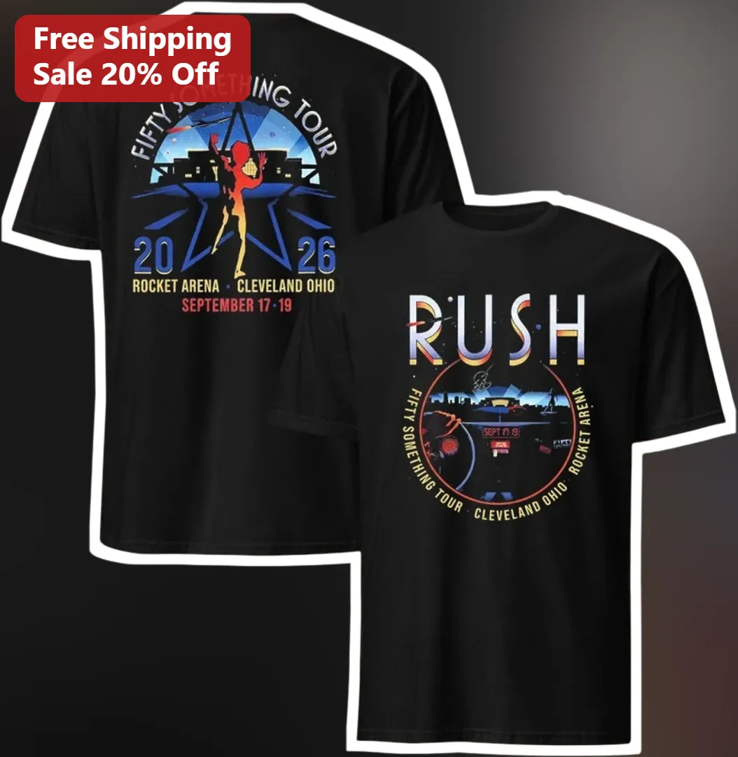 Rush Fifty Something Tour Tee Vintage Concert Merch Gift for Classic Rock Fans