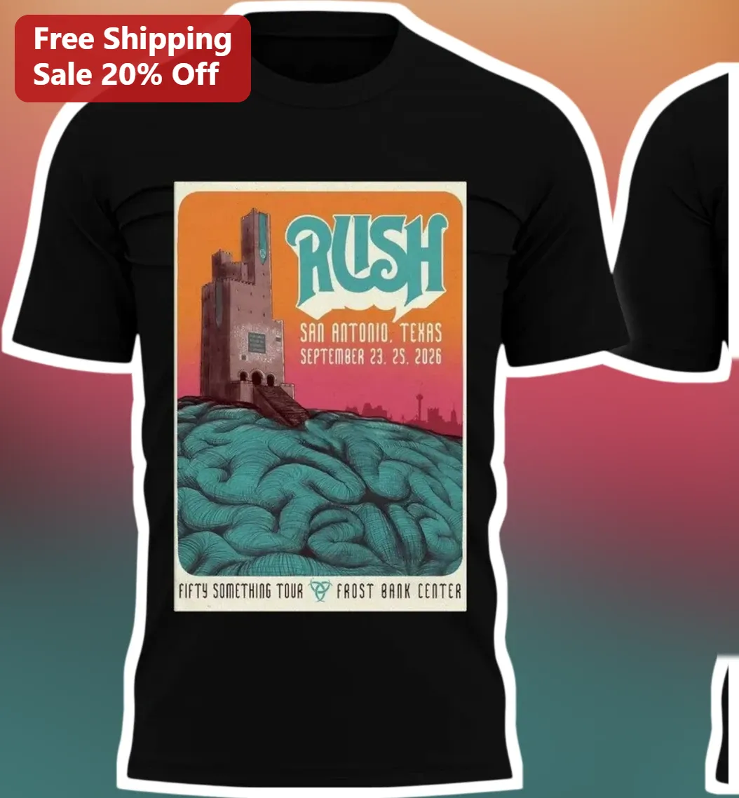Rush Fifty Something Tour Tee Vintage Rock Concert Merch Gift for Classic Rock Fans