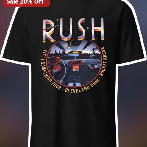Rush Vintage Tour Band Graphic Tee Retro Rock Music Merch Shirt