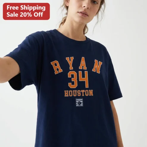 Ryan 34 Houston Nolan Ryan Hall of Fame Tee for Houston Astros Baseball Fans