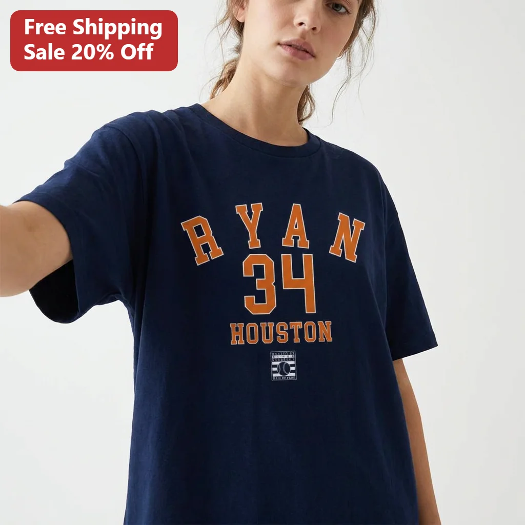 Ryan 34 Houston Nolan Ryan Hall of Fame Tee for Houston Astros Baseball Fans
