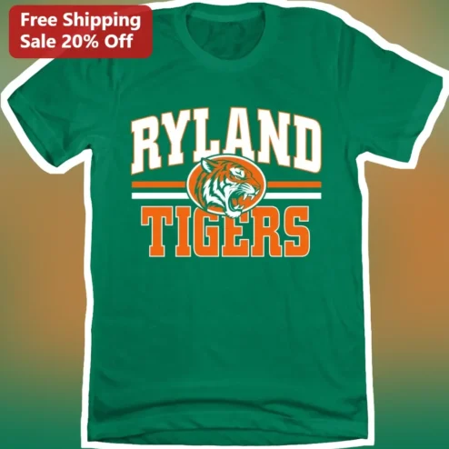 Ryland Tigers Vintage Athletic Graphic Tee School Spirit Apparel