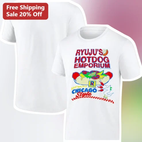 Ryuji's Hotdog Emporium Chicago Style Graphic Tee Persona 5 Ryuji Sakamoto Anime Merch Gift