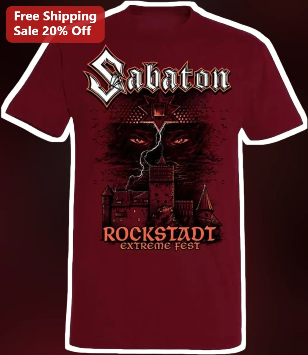 Sabaton Rockstadt Extreme Fest Tee Heavy Metal Power Band Merch Graphic Shirt