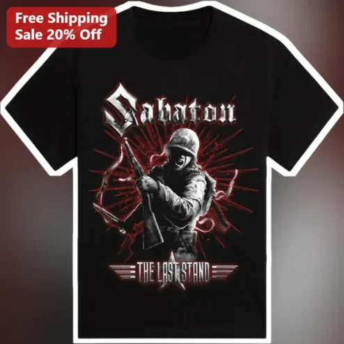 Sabaton The Last Stand Tee Heavy Metal Band Merch Power Metal Shirt