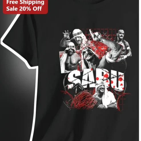 Sabu Hardcore Legend ECW Wrestling Tribute Tee