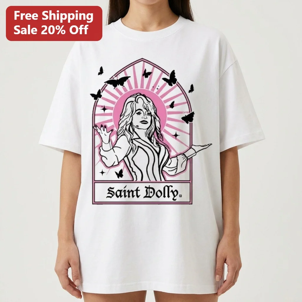 Saint Dolly Parton Vintage Stained Glass Tee Country Music Fan Gift