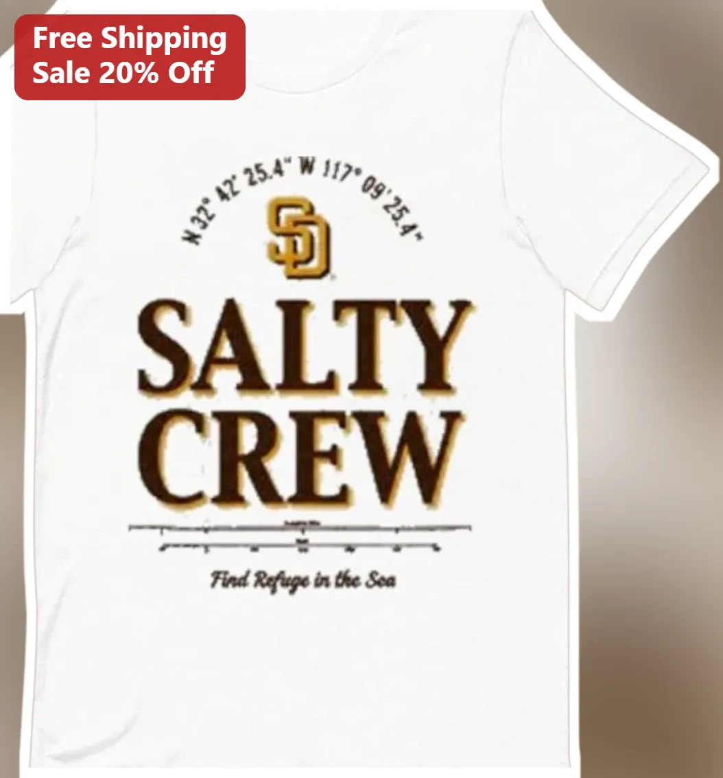 Salty Crew Find Refuge in the Sea Vintage San Diego Padres Graphic Tee