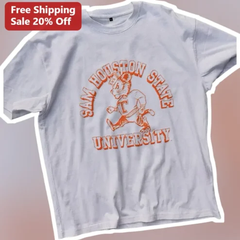 Sam Houston State University Bearkats Vintage Distressed Graphic Tee
