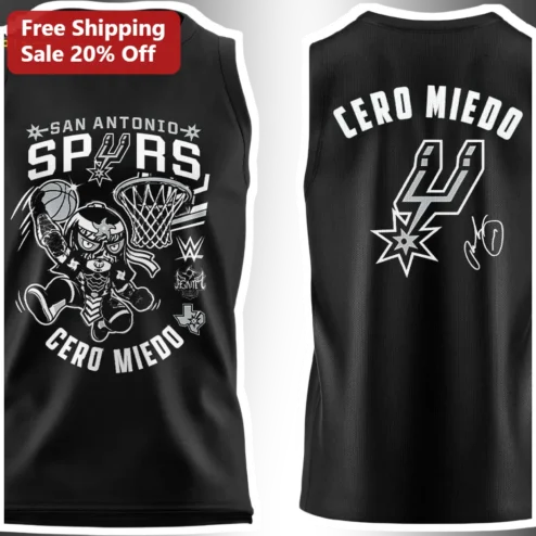 San Antonio Spurs Cero Miedo Rey Mysterio Tank Top