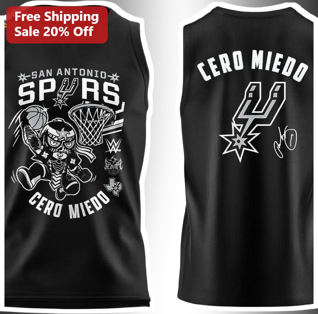 San Antonio Spurs Cero Miedo Rey Mysterio Tank Top