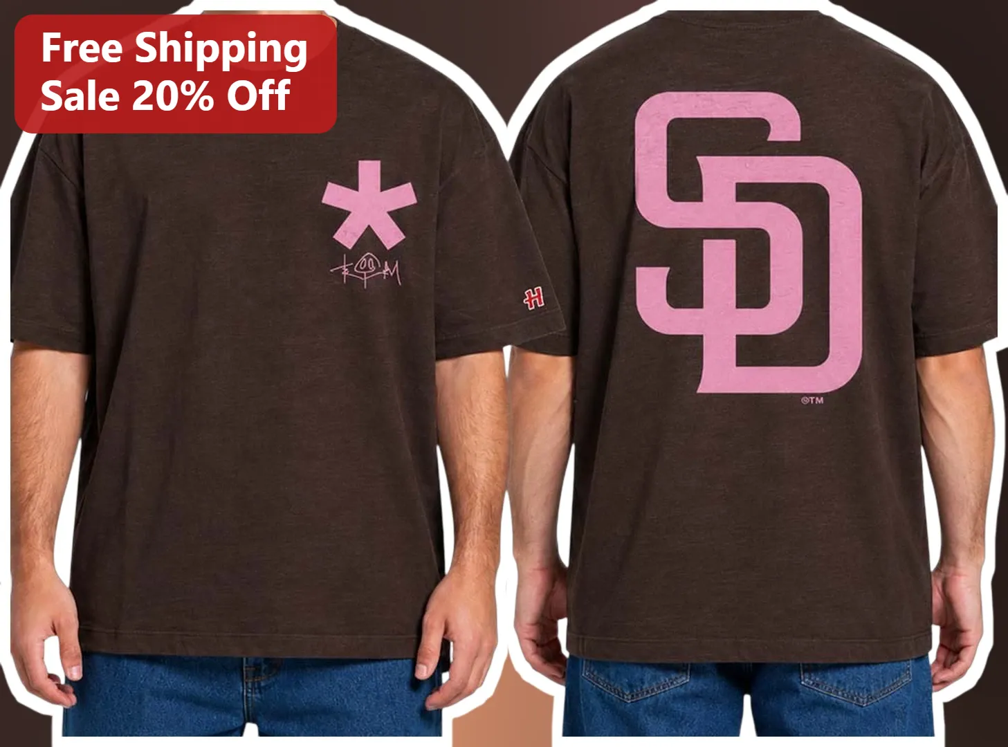 San Diego Padres Fernando Tatis Jr Signature SD Monogram Graphic Tee