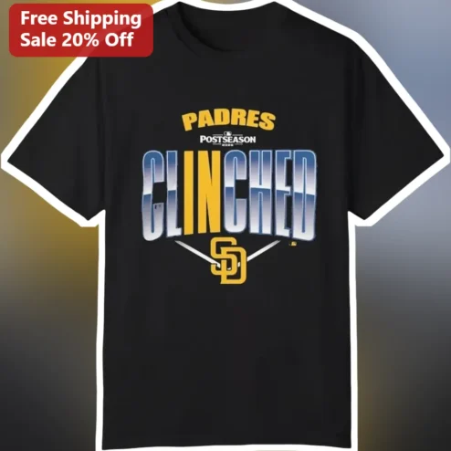 San Diego Padres Postseason Clinched Graphic Tee