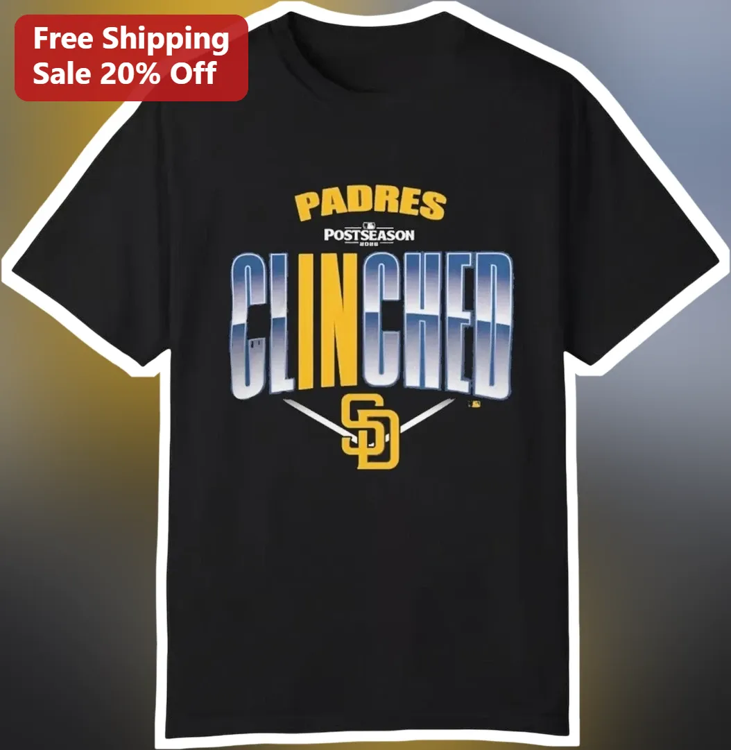 San Diego Padres Postseason Clinched Graphic Tee