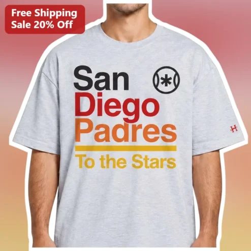 San Diego Padres To The Stars Tee Retro Vintage Baseball Fan Gift