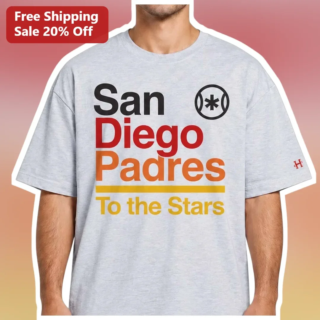 San Diego Padres To The Stars Tee Retro Vintage Baseball Fan Gift