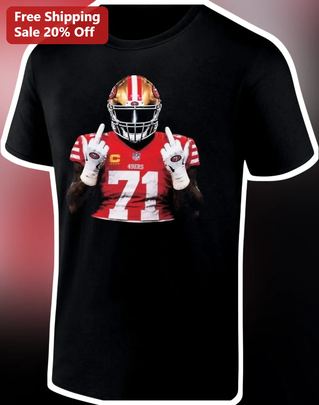 San Francisco 49ers Trent Williams Graphic Tee NFL Football Fan Apparel