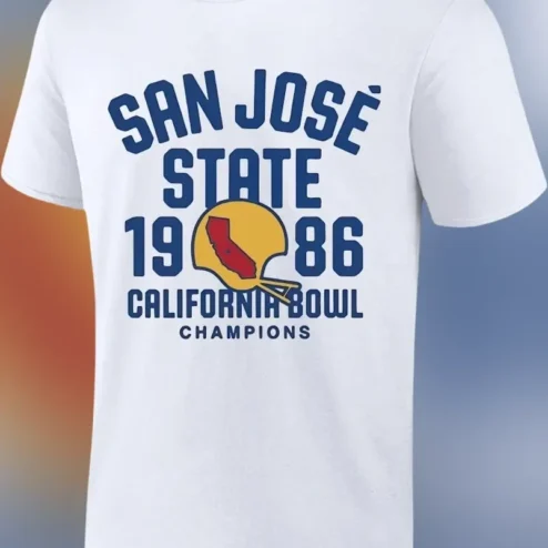 San Jose State California Bowl Champions Retro Vintage Football Tee