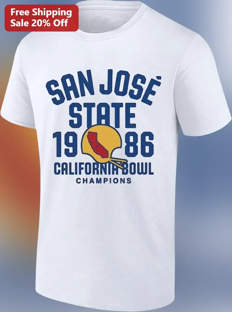San Jose State California Bowl Champions Retro Vintage Football Tee