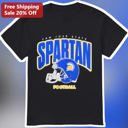 San Jose State Spartan Football Tee Vintage Collegiate SJSU Apparel Gift for Men Women