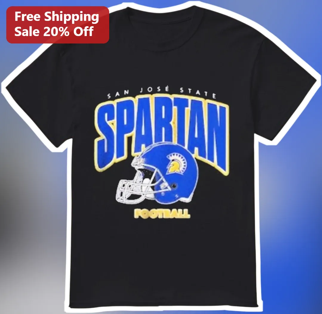 San Jose State Spartan Football Tee Vintage Collegiate SJSU Apparel Gift for Men Women