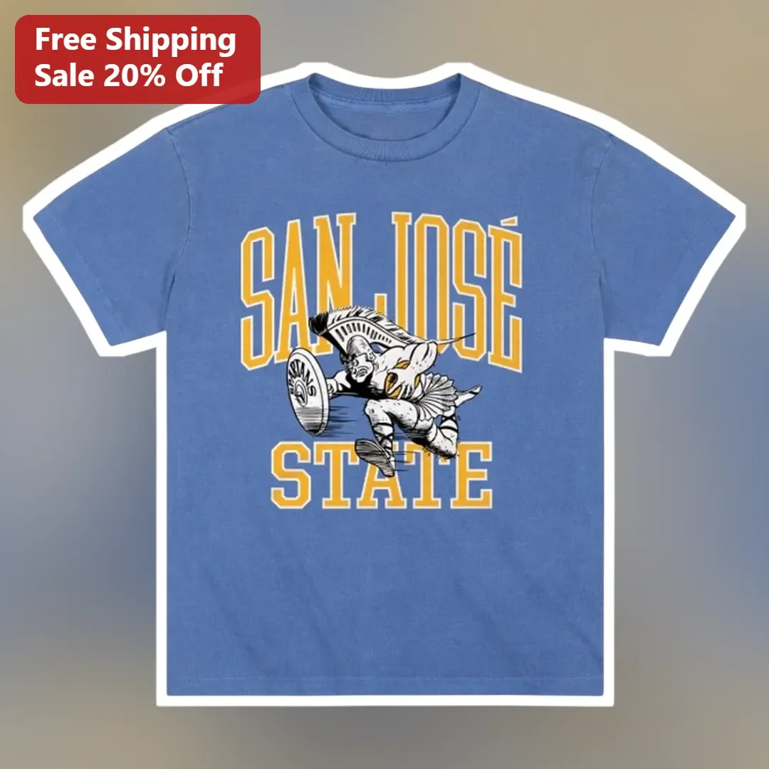 San Jose State Spartans Vintage Collegiate Football Player Graphic Tee