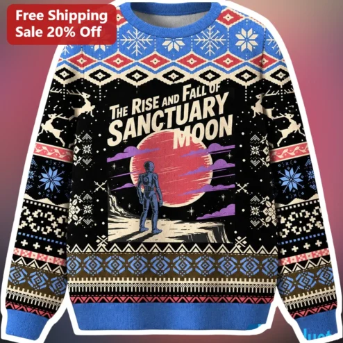 Sanctuary Moon Sweater The Rise and Fall of Sanctuary Moon Retro Sci-Fi Robot Holiday Knitwear for Fantasy Fans