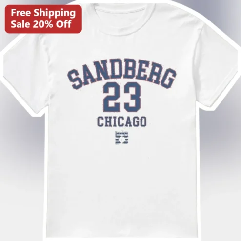 Sandberg Chicago Vintage Collegiate Graphic Tee Distressed Athletic T-Shirt