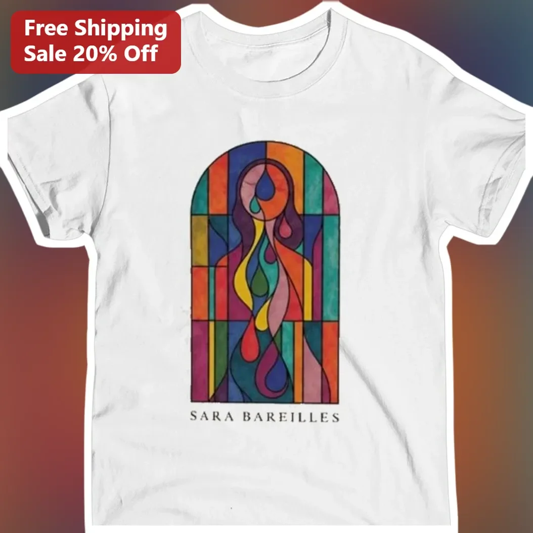 Sara Bareilles Stained Glass Art Graphic Tee Little Miss Sunshine Fan Merch Gift