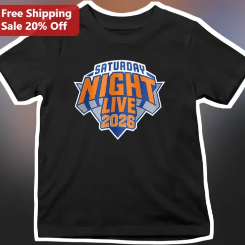 Saturday Night Live 2026 Tee Season 52 Retro Logo Graphic Shirt for TV Fans