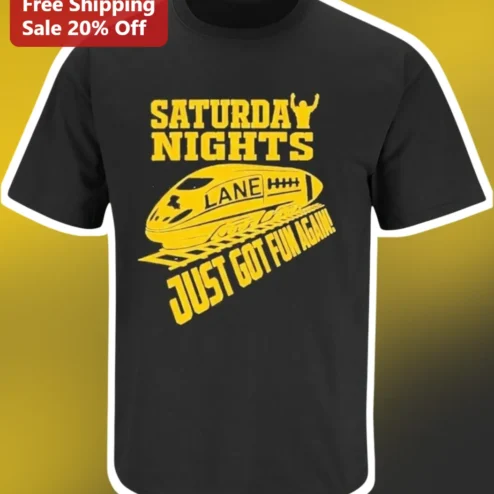 Saturday Nights Just Got Fun Again Bowling Football Crossover Graphic Tee
