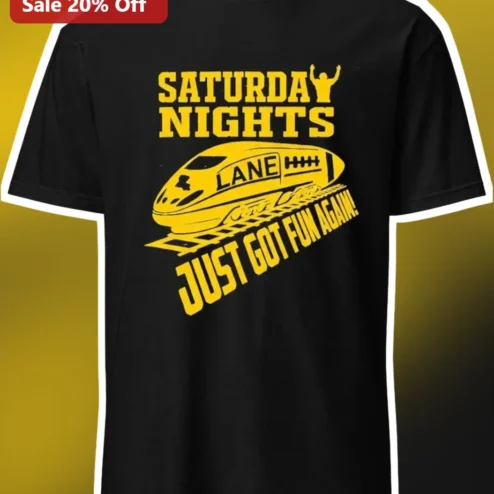 Saturday Nights Just Got Fun Again Bowling Football Mashup Graphic Tee