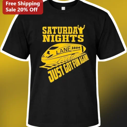 Saturday Nights Just Got Fun Again Bowling League Night Graphic Tee