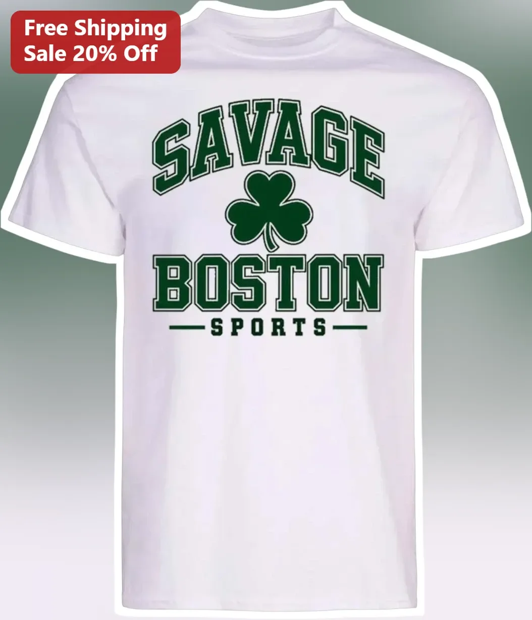 Savage Boston Sports Tee Unfiltered Fan Gear Graphic T-Shirt for Men
