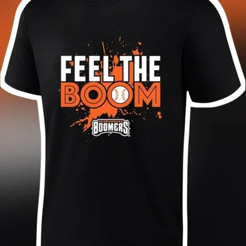 Schaumburg Boomers Feel The Boom Baseball Tee For Men Women