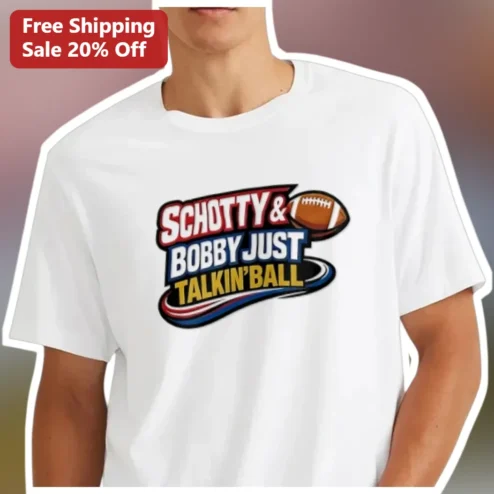 Schotty Bobby Just Talkin' Ball Graphic Tee for NFL Fans