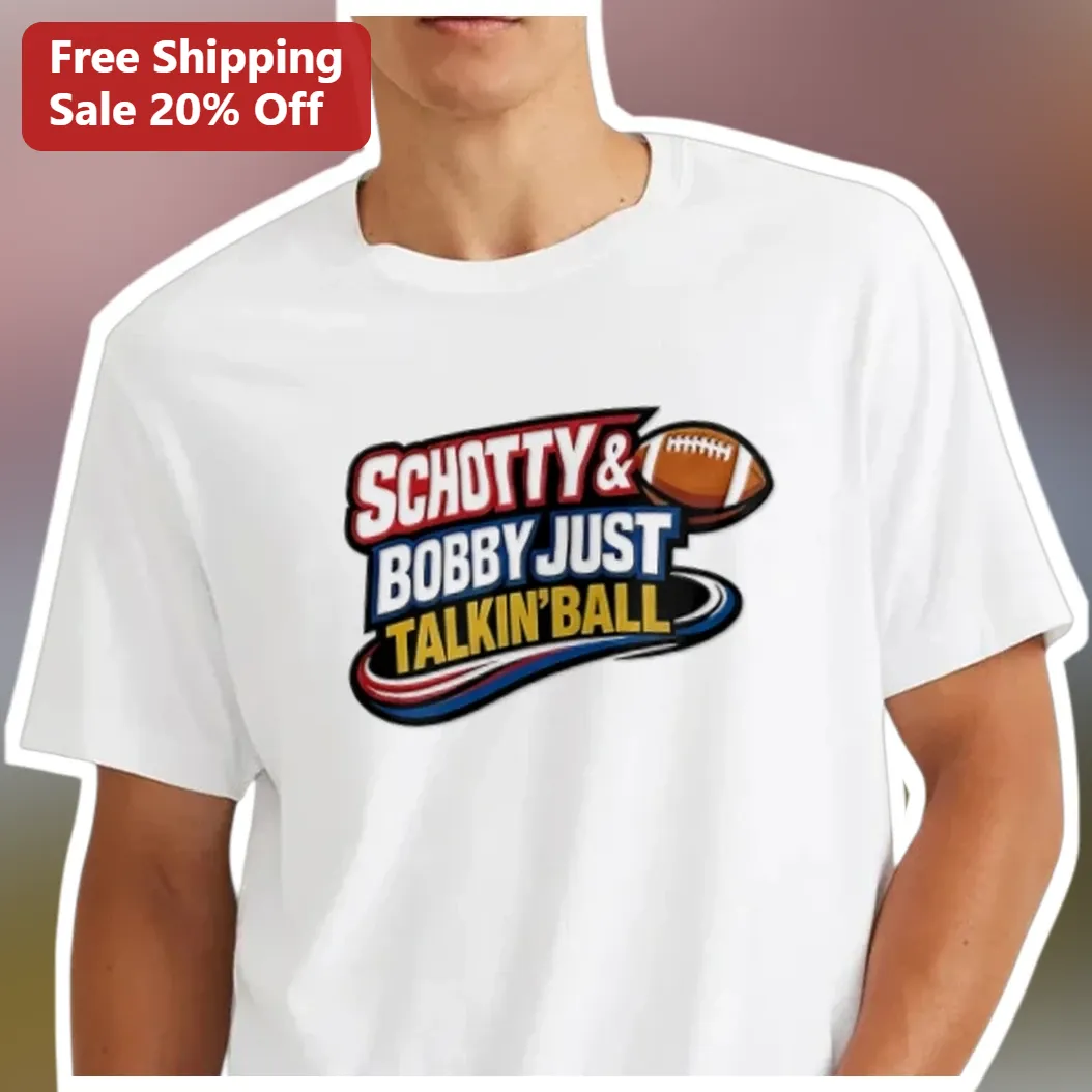 Schotty Bobby Just Talkin' Ball Graphic Tee for NFL Fans