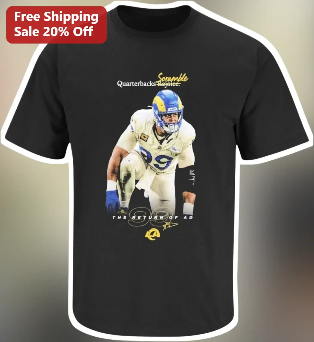 Scramble Quarterbacks Rejoice The Return Of AD Aaron Donald Tee NFL Fan Gift