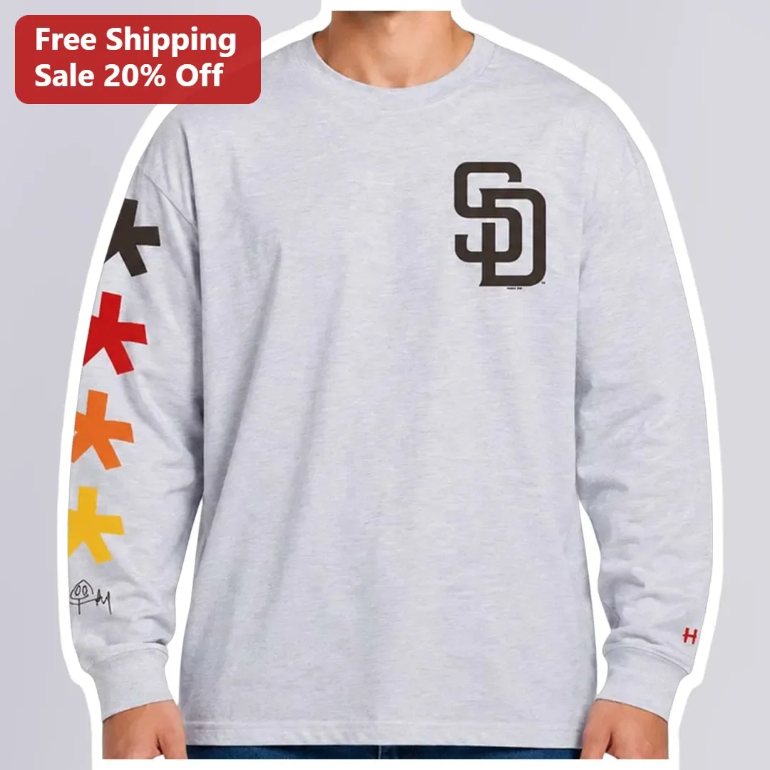 SD San Diego Padres Baseball Fan Long Sleeve Tee