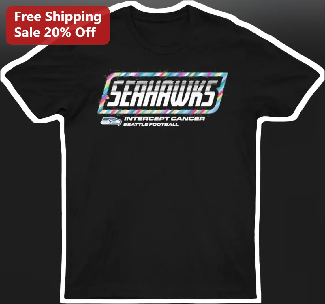 Seahawks Intercept Cancer Seattle Football Tee NFL Crucial Catch Awareness Shirt