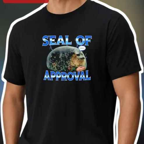 Seal of Approval Tee Funny Animal Pun Shirt for Men Women Ocean Lover Gift