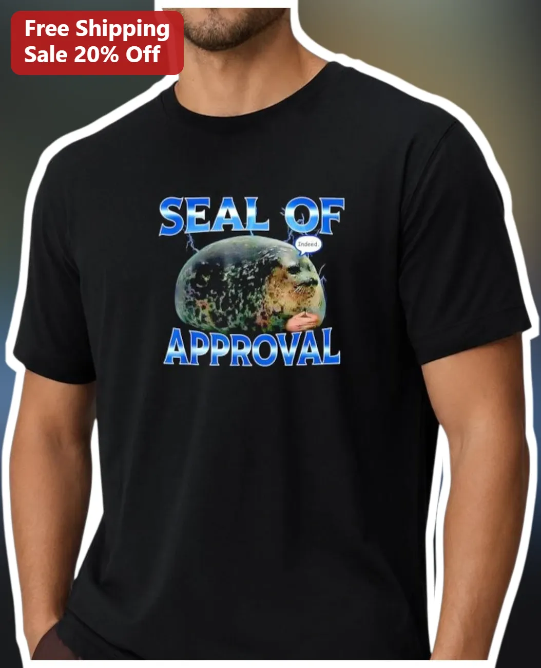 Seal of Approval Tee Funny Animal Pun Shirt for Men Women Ocean Lover Gift
