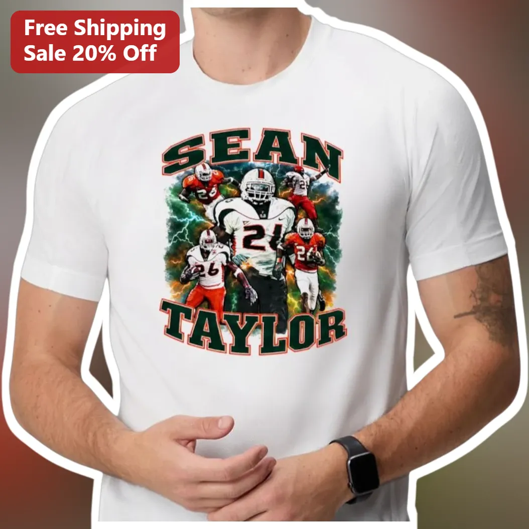 Sean Taylor Tribute Tee Football Legend Graphic Shirt for Men Women