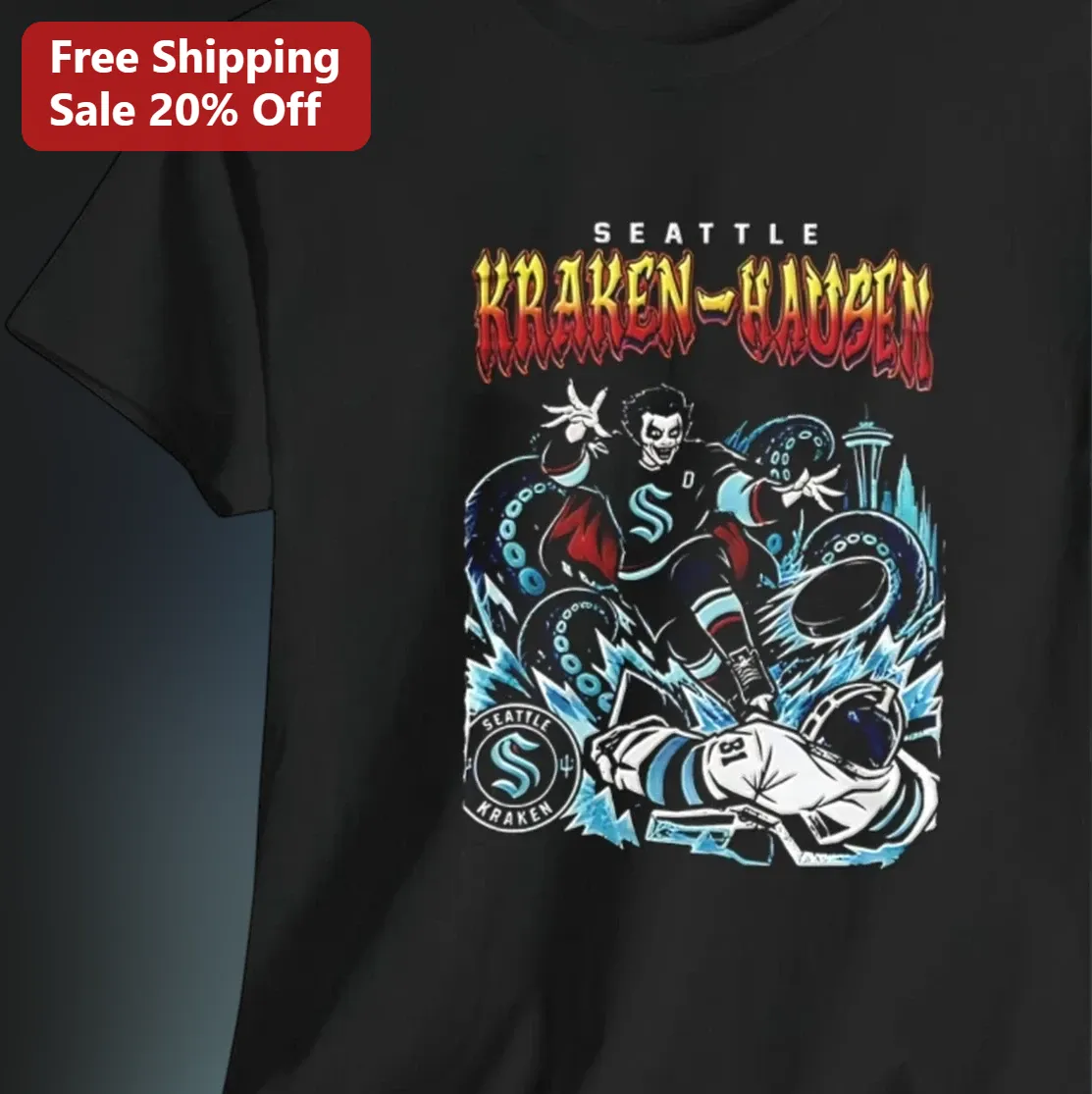 Seattle Kraken-Hausen Danhausen Hockey Crossover Graphic Tee Gift for Kraken Fans