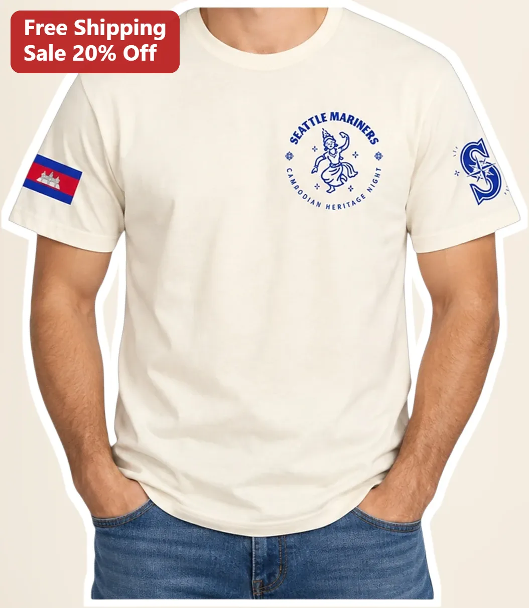 Seattle Mariners Cambodian Heritage Night Tee First Ever Cultural Pride Baseball Shirt