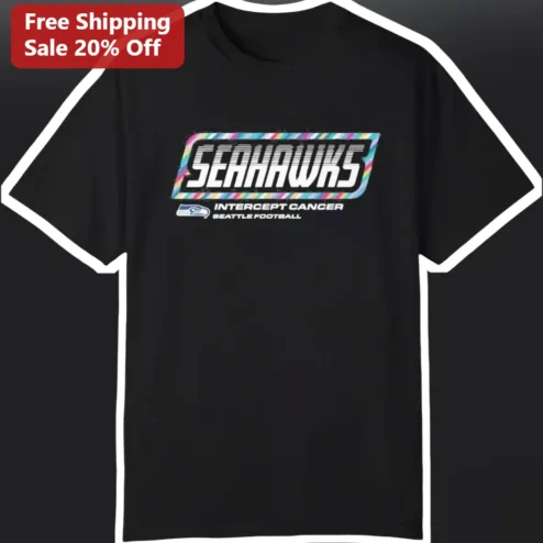 Seattle Seahawks Intercept Cancer Crucial Catch Tee NFL Awareness Gift