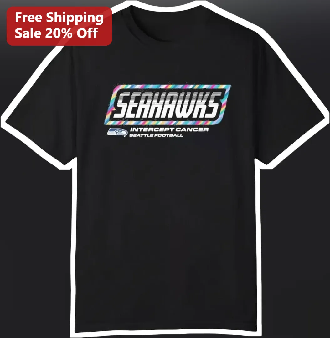 Seattle Seahawks Intercept Cancer Crucial Catch Tee NFL Awareness Gift
